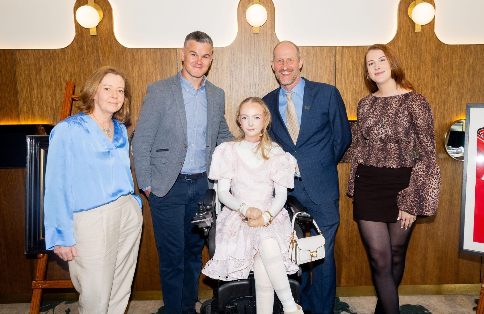 Caitriona Cousins, Head of Shopper Insights and Marketing Manager at MACE, Johnny Sexton, Claudia Scanlon, Jimmy Fearon, Debra CEO and Emma Rooney, MACE Brand Manager.