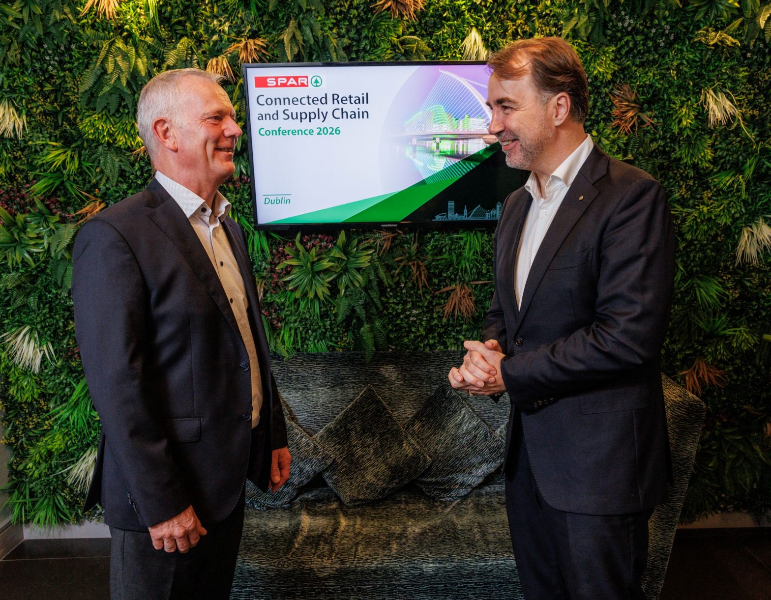John Moane, Group CEO, BWG Group with Tobias Wasmuht, Managing Director, SPAR International