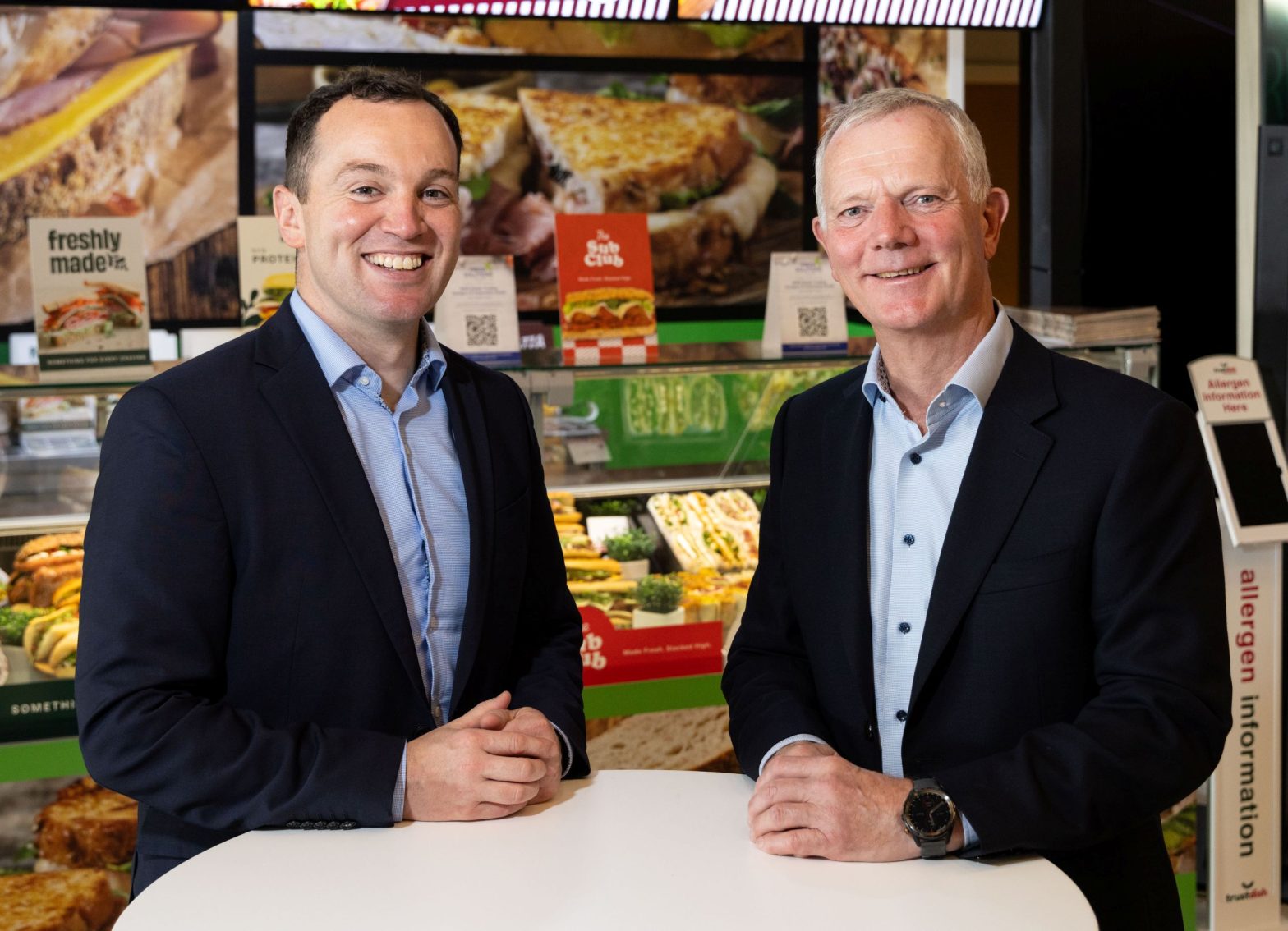 Jamie Tevlin, BWG Trading Director with John Moane, Group Chief Executive, BWG Group at the BWG Trading, Category and Innovation Event